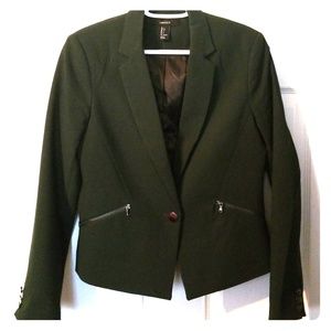 F21 Green Jacket/Blazer